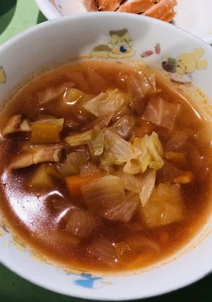 【保育所給食】トマトとじゃがいものスープ-レシピのメイン写真