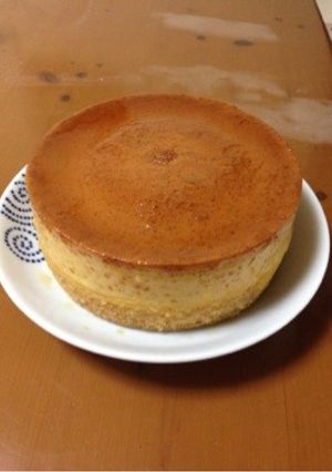 バレンタイン♡二層に分かれるプリンケーキ-レシピのメイン写真