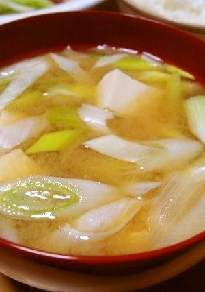 豆腐と長ねぎの味噌汁-レシピのメイン写真