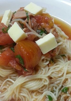 ＊ツナとトマトの冷製パスタ＊-レシピのメイン写真
