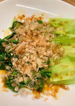 簡単！ちんげん菜のおかか醤油-レシピのメイン写真