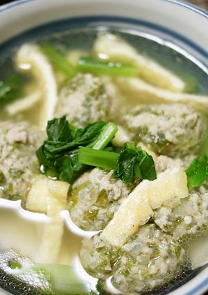 セロリ入り鶏だんごスープ-レシピのメイン写真