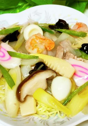 レンジ♪八宝菜＆あんかけ焼きそば＆中華丼-レシピのメイン写真