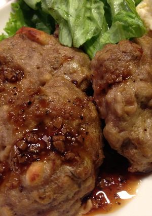 ヘルシーなナス入りハンバーグ〜☆-レシピのメイン写真