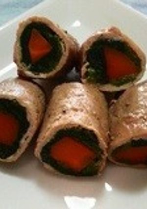 ほうれん草とニンジンの豚肉巻き-レシピのメイン写真