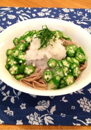 オクラ冷やしおろしそば-レシピのメイン写真