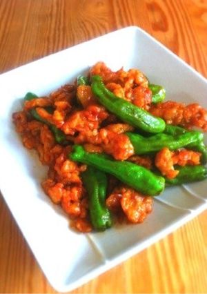 ししとうと豚肉のコチュジャン炒め-レシピのメイン写真