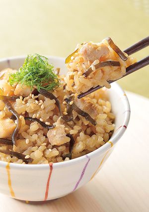 しそ昆布と鶏肉の炊き込みご飯-レシピのメイン写真