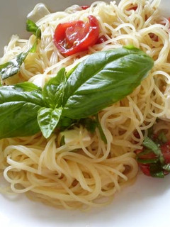 *トマトの冷製パスタ*-レシピのメイン写真