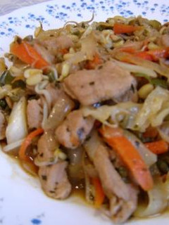 豚肉入り野菜もやし炒め-レシピのメイン写真