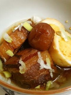 圧力鍋でとろとろ豚の角煮(梅風味)-レシピのメイン写真