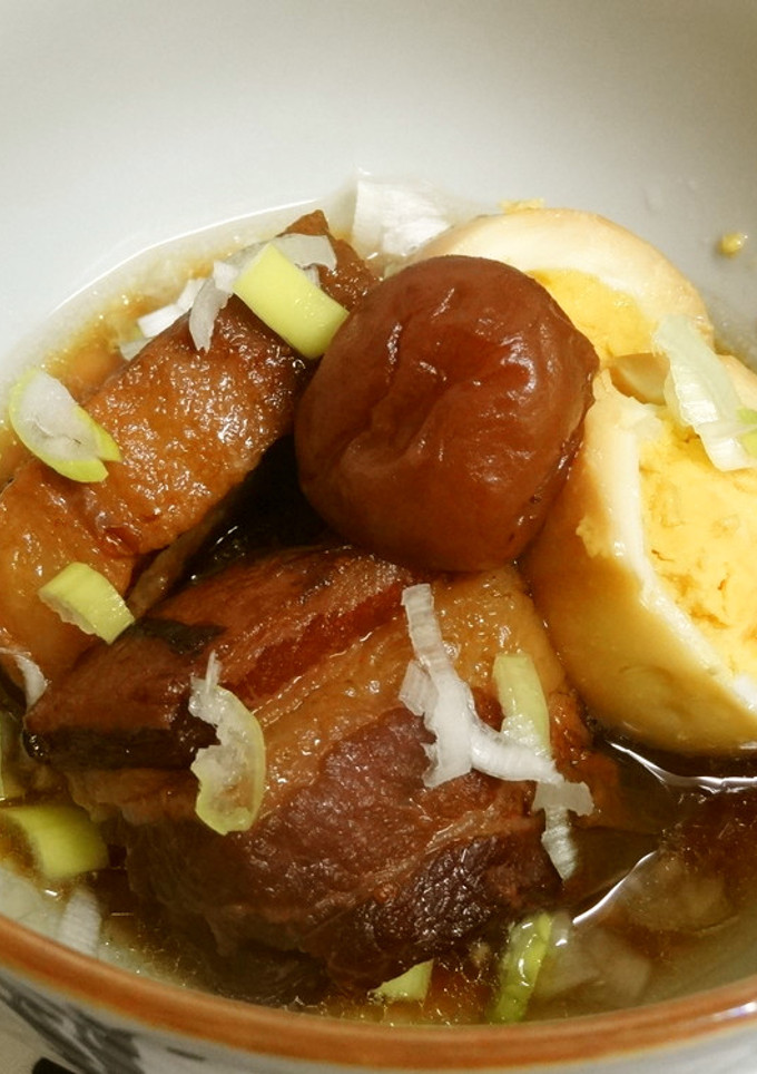 圧力鍋でとろとろ豚の角煮（梅風味）-レシピのメイン写真