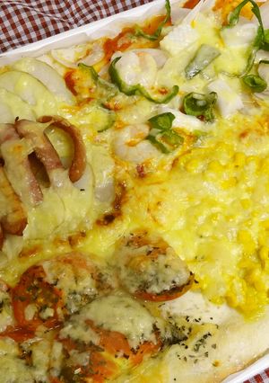 どれから食べる？キングサイズの4種ピザⅡ-レシピのメイン写真