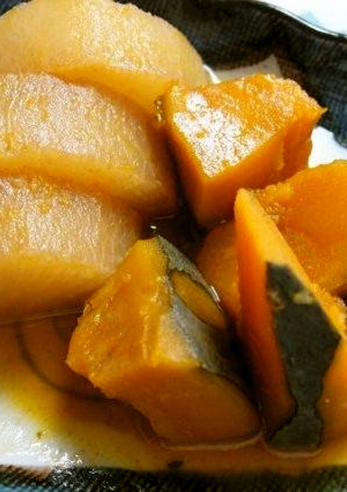 かぼちゃと大根の煮物-レシピのメイン写真