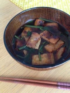美味❤焼き油揚げとほうれん草のお味噌汁-レシピのメイン写真