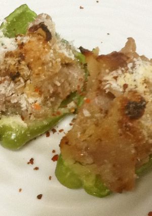 ピーマンと豚肉のパン粉焼き-レシピのメイン写真