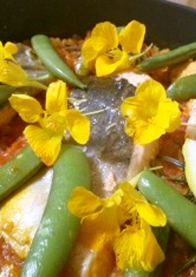 宮城旬野菜　銀鮭のパエリア-レシピのメイン写真