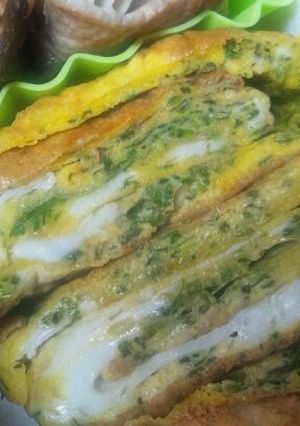 お弁当に◎おかひじきの卵焼き-レシピのメイン写真