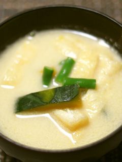 練りごま入り南瓜の味噌汁-レシピのメイン写真