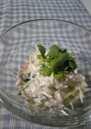 しらすと貝割れでお豆腐のカンタン白和え♡-レシピのメイン写真