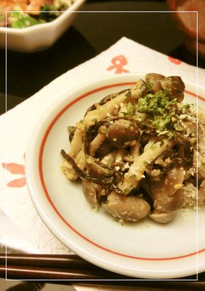 しめじの塩昆布胡麻酢和え-レシピのメイン写真