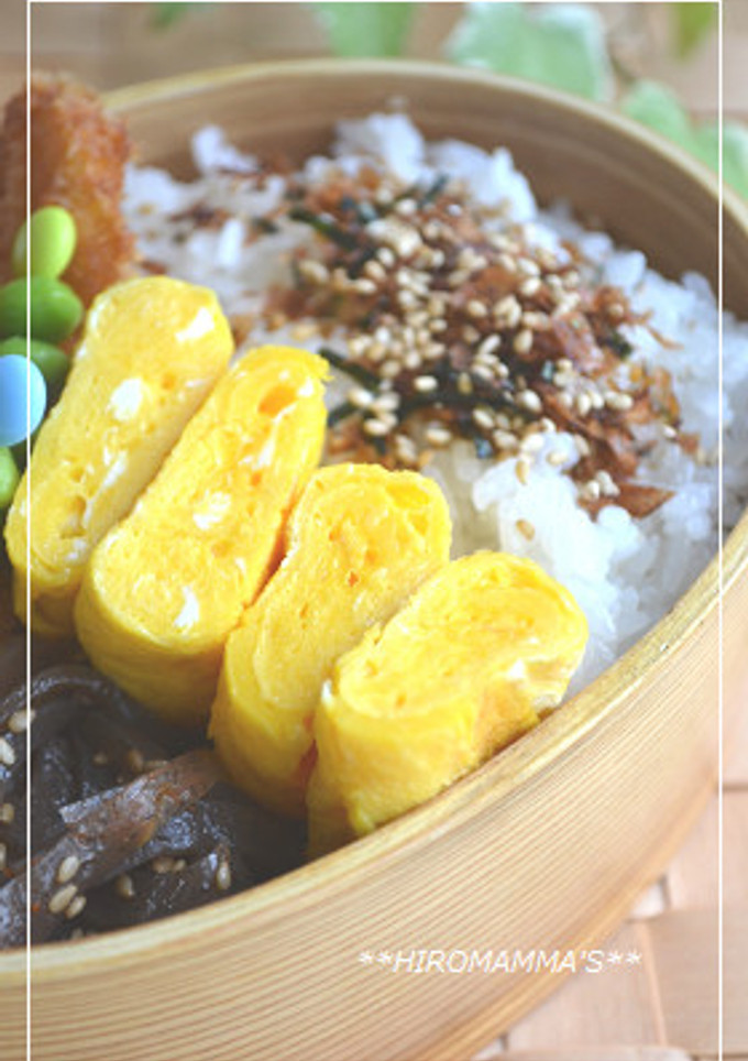 お弁当用の塩味の卵焼き-レシピのメイン写真
