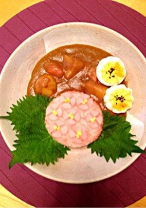 デコレーションカレー★紫陽花カレー-レシピのメイン写真