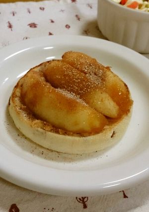 桃とピーナッツバターのシナモントースト♪-レシピのメイン写真