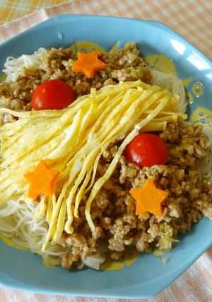 和風♪七夕ジャージャー麺-レシピのメイン写真