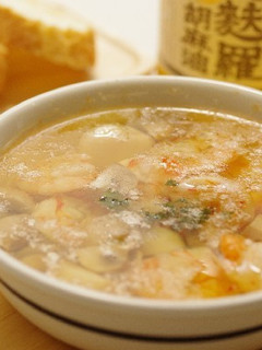 天麩羅胡麻油でつくる エビのアヒージョ-レシピのメイン写真