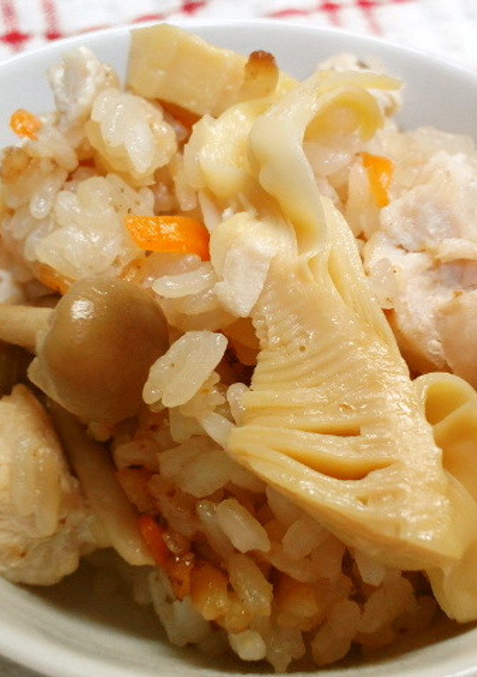 鶏皮が苦手な人の♪簡単炊き込みご飯-レシピのメイン写真