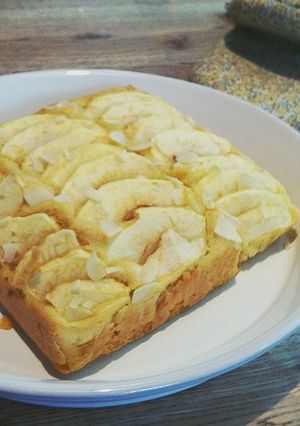 ノンバター＊ふんわりリンゴケーキ-レシピのメイン写真