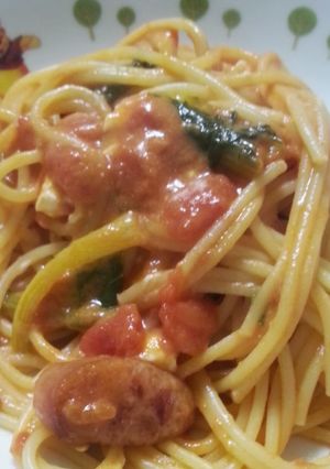 簡単☆トマトクリームパスタ-レシピのメイン写真