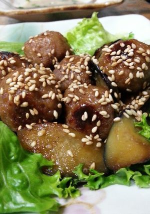 甘辛肉だんご-レシピのメイン写真