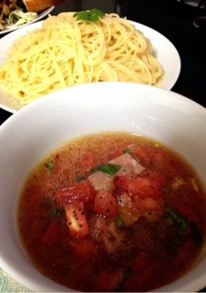 カッペリーニの冷トマトつけだれ-レシピのメイン写真