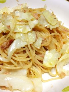 ツナとキャベツの和風パスタ-レシピのメイン写真