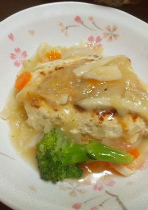 低脂肪！ボリューム満点豆腐ハンバーグ♪-レシピのメイン写真