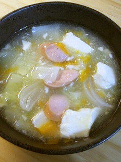 冷蔵庫の残り野菜で簡単中華スープ-レシピのメイン写真