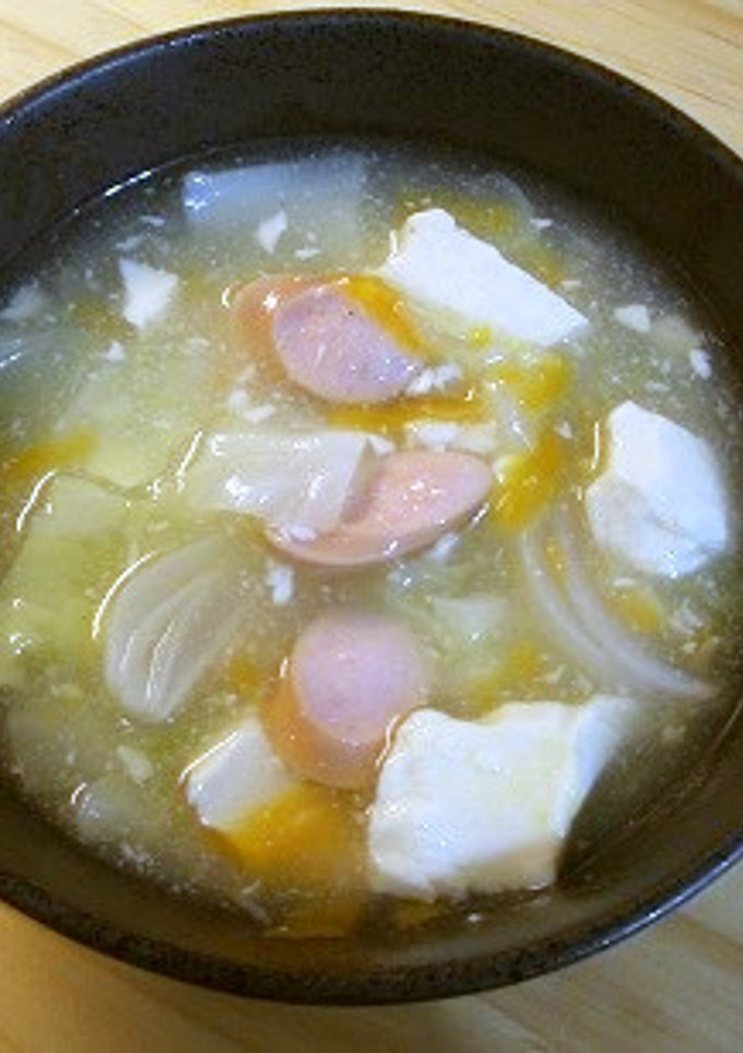 冷蔵庫の残り野菜で簡単中華スープ-レシピのメイン写真