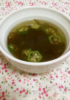 オクラ入り☆和風もずくスープ-レシピのメイン写真
