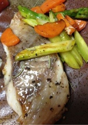 白身魚のムニエル野菜添え♡-レシピのメイン写真
