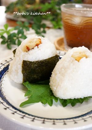 残り物リメイク*餃子おにぎり*-レシピのメイン写真