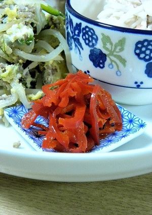 赤ピーマンの洋風酢の物-レシピのメイン写真