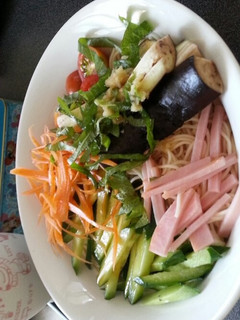 野菜たっぷり♪冷やし素麺-レシピのメイン写真