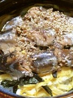 缶詰味付けイワシのひつまぶし-レシピのメイン写真