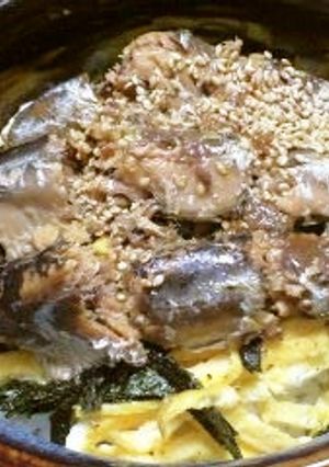 缶詰味付けイワシのひつまぶし-レシピのメイン写真