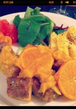 豚バラ肉のグリル（オレンジソース)-レシピのメイン写真