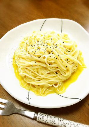 混ぜるだけ♪カルボナーラみたいな素麺-レシピのメイン写真