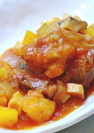 ハーブをきかせた、豚肉と野菜のトマト煮込み-レシピのメイン写真