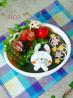 七夕キャラ弁*うさぎチャンの星に願いを*-レシピのメイン写真